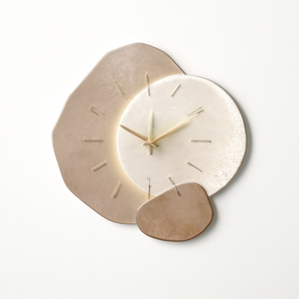 Horloge Murale en Grès Naturel