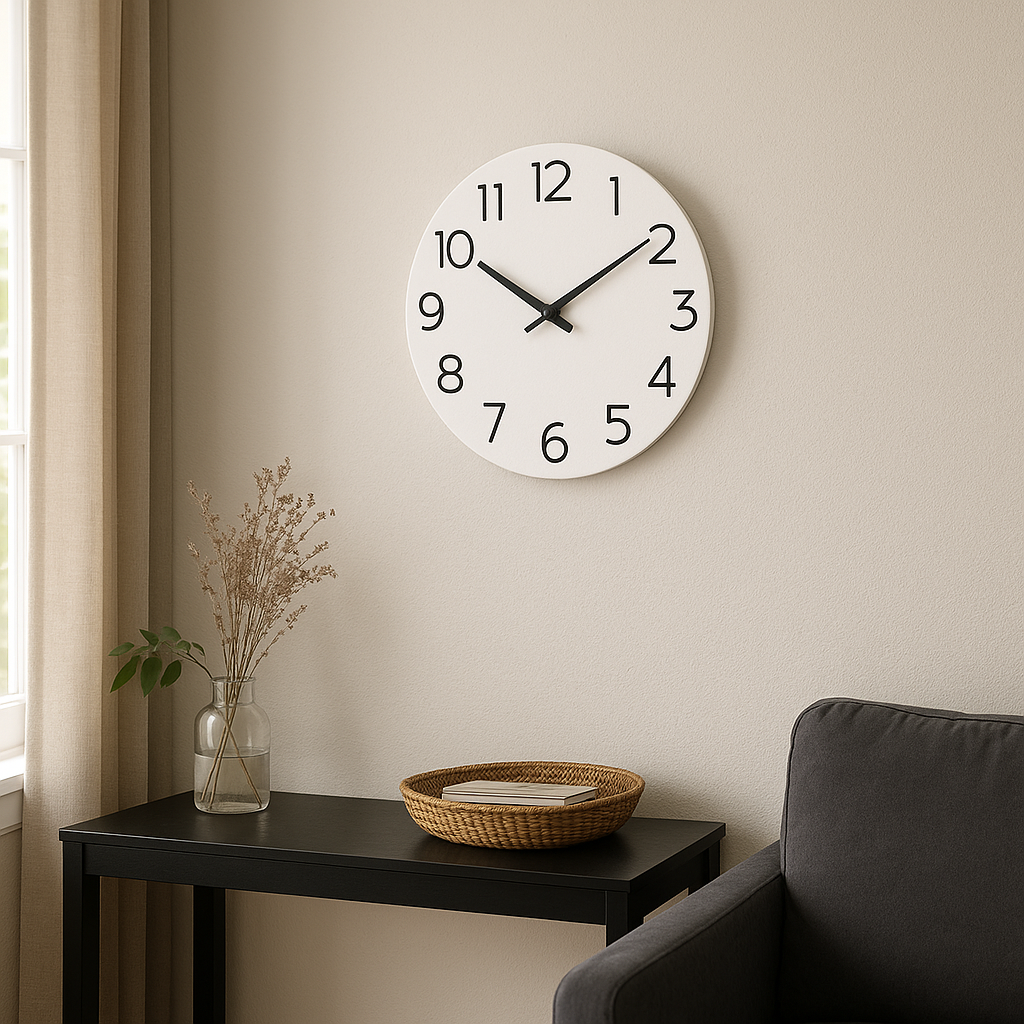 Horloge Murale Silencieuse Minimaliste