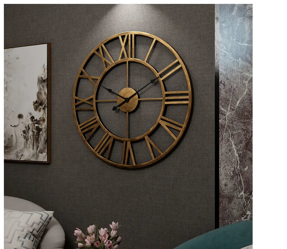 Horloge Murale Vintage en Métal